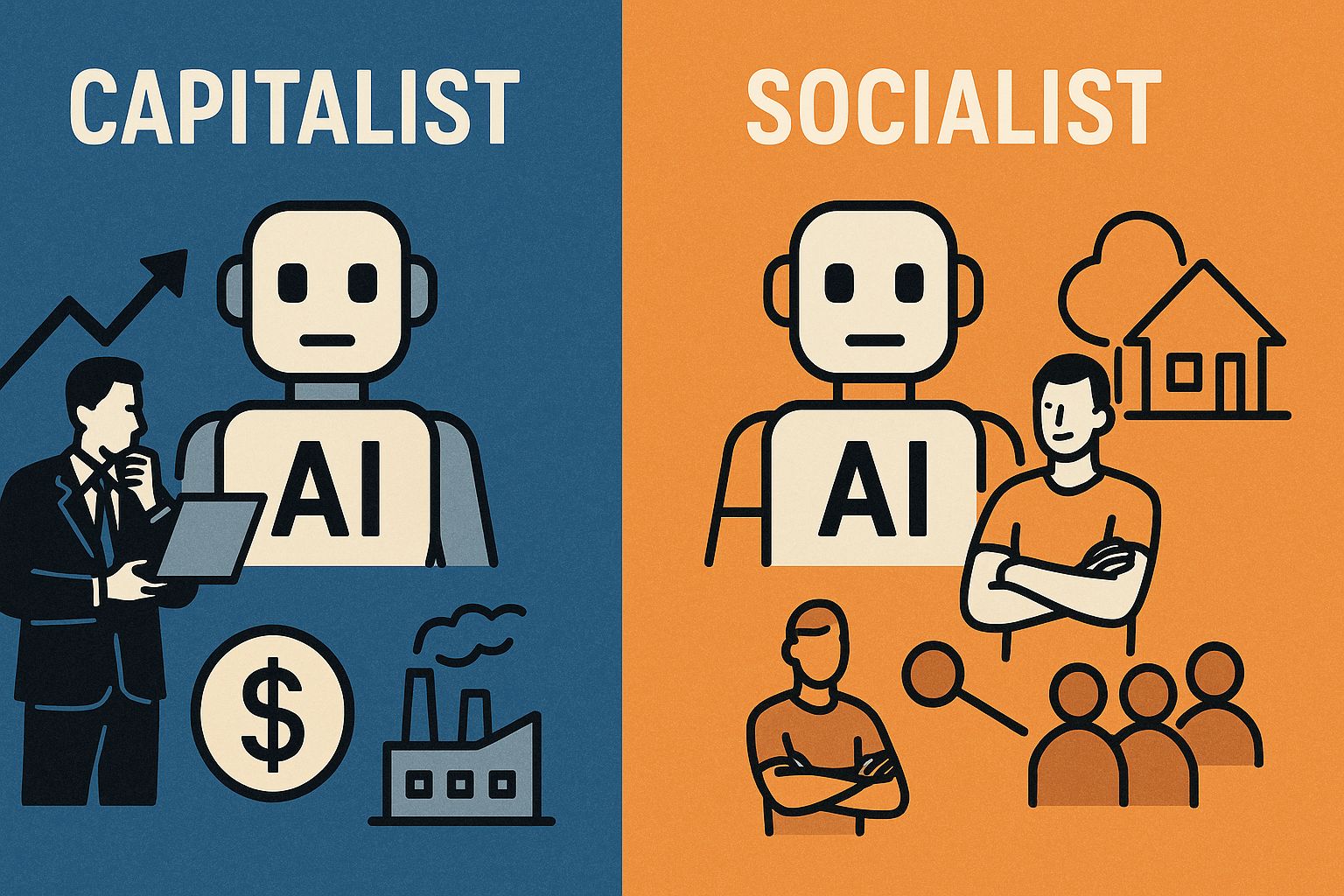 How AI Will Impact Humanity: Capitalist vs Socialist Perspectives